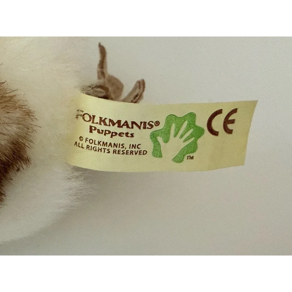 Vintage Folkmanis 2003 Mini Barn‎ Owl Finger Puppet 4.5 Inches Excellent Age 3+